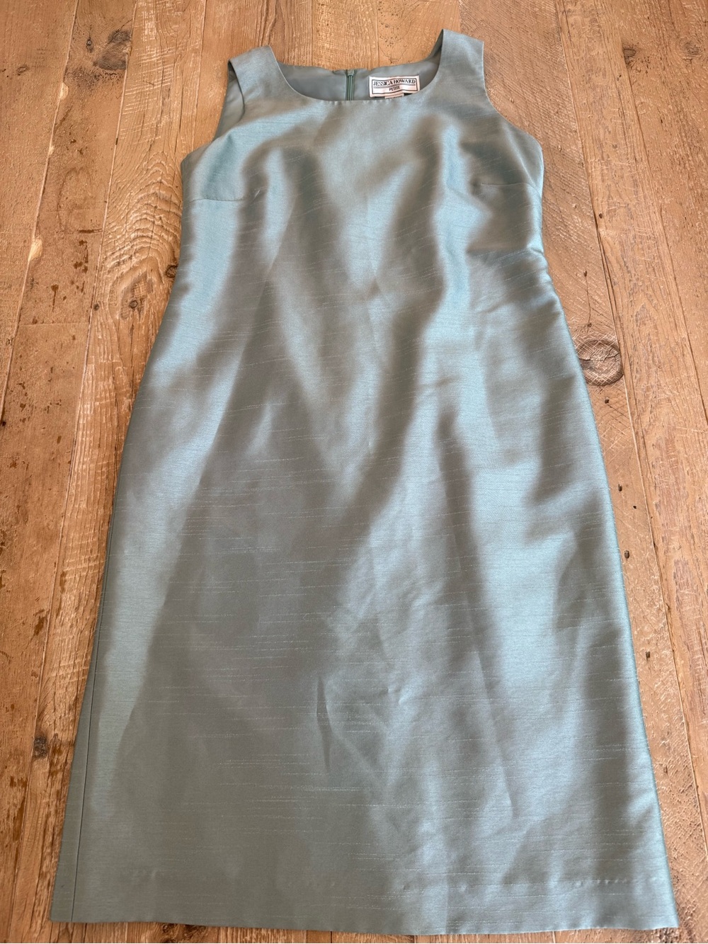Jessica Howard Sleeveless Seafoam Sheath Dress 10 Petite